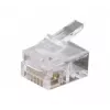 Exertis Connect RJ12 Modularstecker für Flachkabel, ungeschirmt, 6P6C, 10er-Pack (920630)