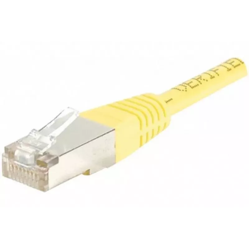 EXERTIS CONNECT CAT.6 F/UTP Patchkabel, Gelb, 0,5 m, Slim Snagless 842051