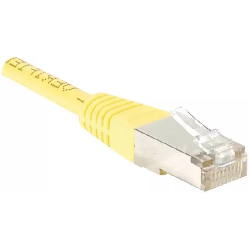 EXERTIS CONNECT CAT.6 F/UTP Patchkabel, Gelb, 0,5 m, Slim Snagless 842051