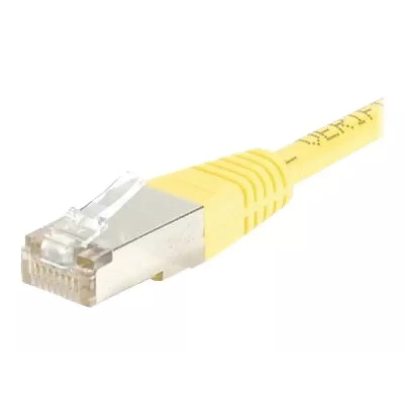 EXERTIS CONNECT CAT.6 F/UTP Patchkabel, Gelb, 0,5 m, Slim Snagless 842051