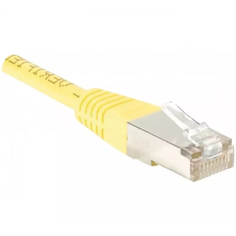 EXERTIS CONNECT Cat6 F/UTP Patchkabel, Gelb, 2,0 m, Slim Bend Relief 842201
