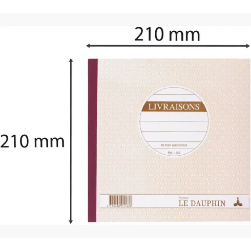 Le Dauphin Manifold Livraisons, 210 x 210 mm, tripli (1163D) - 1 Stück (1163D)