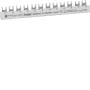 HAGER KDS463AT 4-polige 12-Modul-Stift-Sammelschiene, 63 A, 230/400 V AC