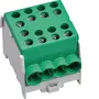 HAGER KH35E8 1-poliger Hauptleitungs-Abzweigklemmenblock, 10-35 mm², 125 A, Grün