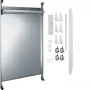 HAGER UF22NW universZ Multimedia-Komplettpaneel, 2-Feld, 900mm, ohne Patch-Module