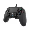 NACON PS4 Compact Controller Schwarz – Kabelgebundenes Gamepad für PS4 & PC