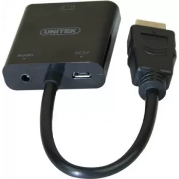 Exertis Connect 051248 VGA-auf-HDMI-Adapterkabel 0,15 m Schwarz
