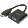 Exertis Connect 051248 VGA-auf-HDMI-Adapterkabel 0,15 m Schwarz