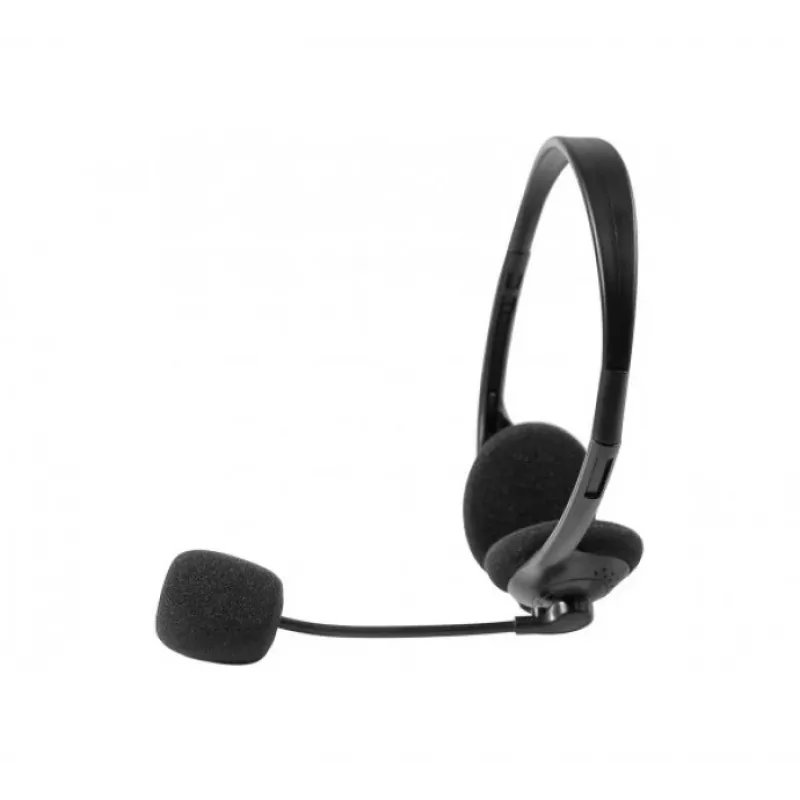 Exertis Connect On-Ear kabelgebundenes Headset mit Bügelmikrofon - Schwarz 059222