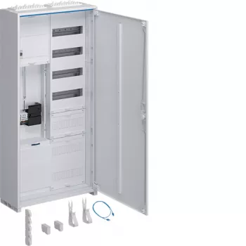 Hager Komplett-Zählerschrank ZB325C15LS 1 Zählerplatz 5 Verteilerreihen APZ-Feld 1100mm Verkehrsweiß