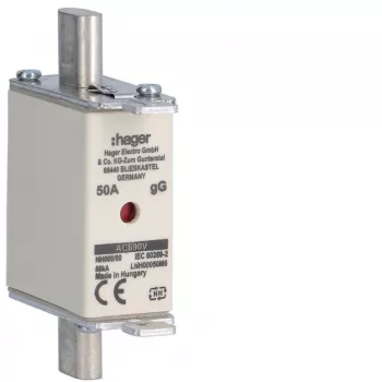 HAGER LNH00050M6 NH-Sicherungseinsatz, NH00, gG, 690V, 50A