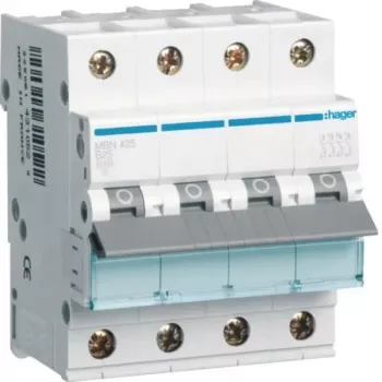 Hager MBN425 4-poliger B-25A 6kA Leitungsschutzschalter
