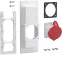 HAGER ZY16CEE 16 A 5-polige CEE-Einbaukupplung 400 V IP44 Rot
