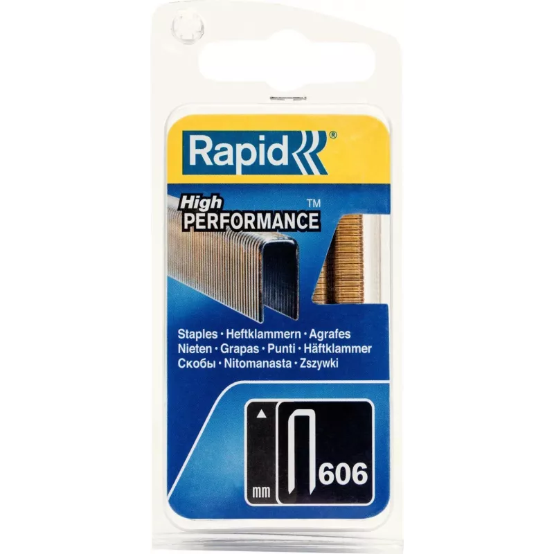 RAPID TOOLS Rapid Schmalrückenklammern Typ 606, 18 mm, Kleinpackung galvanisierter Stahldraht, geharzte Oberfläche, - 1 Stück (40109529)