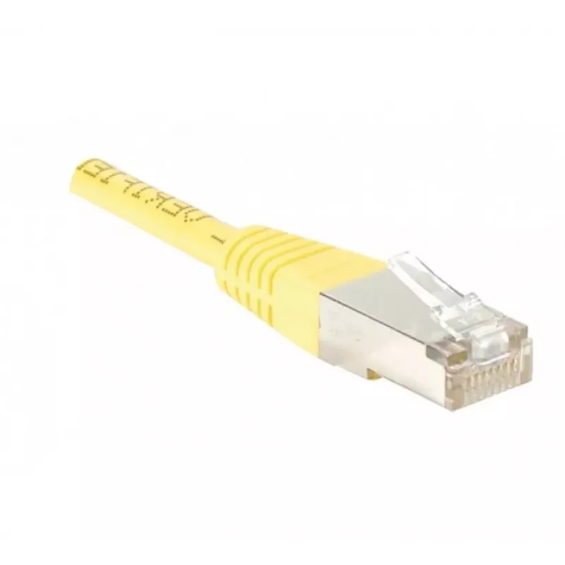 EXERTIS CONNECT Cat.5e F/UTP Patchkabel, Gelb, 0,5 m, Slim Bend Protection 847161