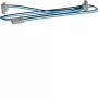 HAGER KU9S80YE KNX Y-Kabel, Schwarz/Blau, 1 Stecker auf 2 Buchsen, 0,8 m