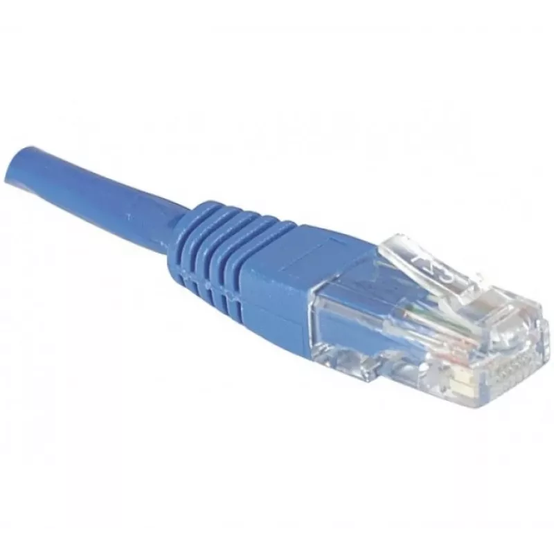 EXERTIS CONNECT Cat.6 U/UTP Patchkabel, RJ45, Blau, 20 m, Snagless 246762