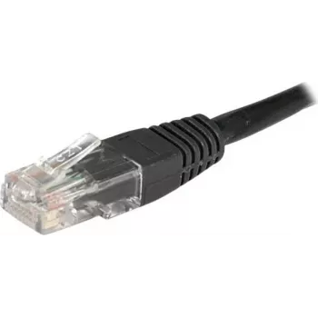 EXERTIS CONNECT Cat6 U/UTP Patchkabel, 1m, Schwarz, RJ45, Rastnasenschutz 246772