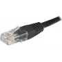 EXERTIS CONNECT Cat6 U/UTP Patchkabel, 1m, Schwarz, RJ45, Rastnasenschutz 246772