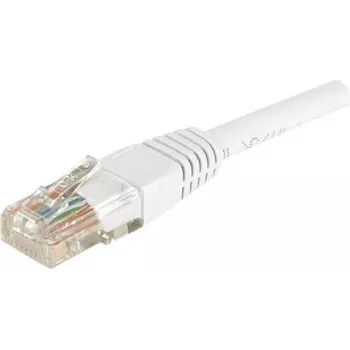 EXERTIS CONNECT CAT.6 U/UTP Patchkabel, 2m, Weiß, RJ45, Rastnasenschutz 246785