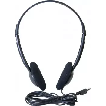 Exertis Connect On-Ear-Headset mit Mikrofon, 3,5-mm-Klinke, Schwarz (059204)