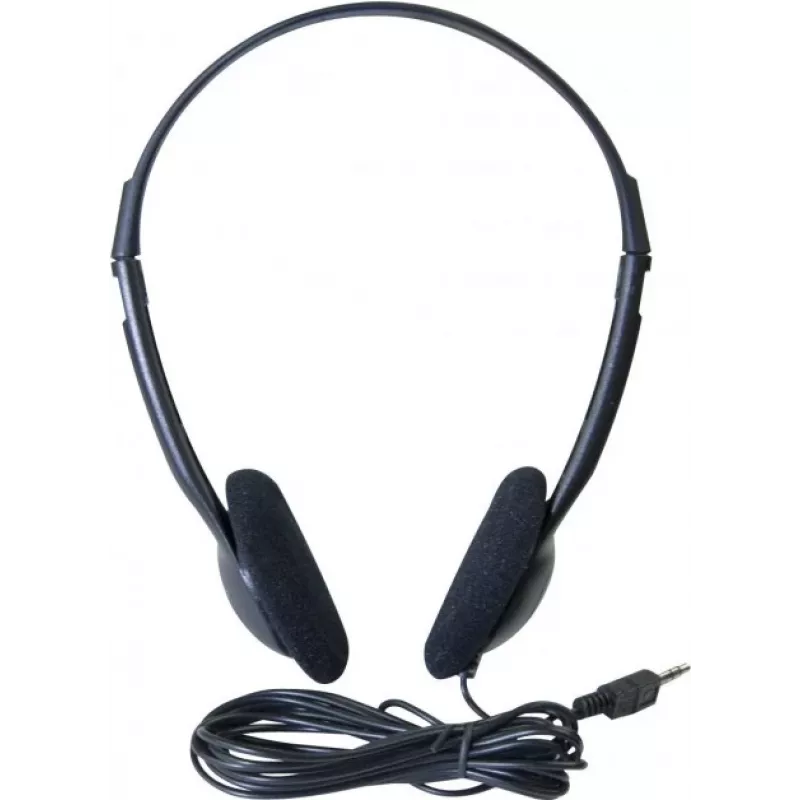 Exertis Connect On-Ear-Headset mit Mikrofon, 3,5-mm-Klinke, Schwarz (059204)