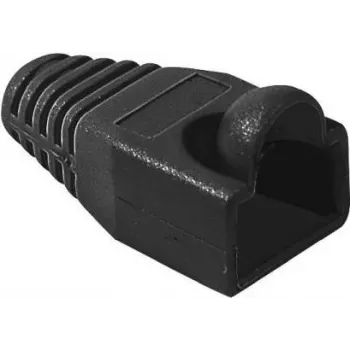 EXERTIS CONNECT RJ45-Knickschutz für Rundkabel, Schwarz, 10er-Pack 253166