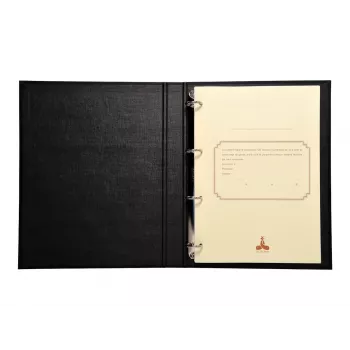 Le Dauphin 932D A4 Ringbuch mit Nachfüllung, 2 Ringe, 35 mm Rücken, Polypropylen-Einband