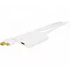 EXERTIS CONNECT Mini DisplayPort 1.1 auf HDMI Konverter mit USB-Audio, DP Stecker + USB Stecker auf HDMI Buchse, Schwarz 127406