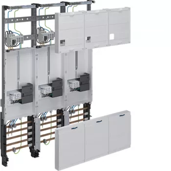 HAGER Komplett-Zählerschrank 3-Punkt Universal Hessen 1050mm 3-Feld ZL34C4N