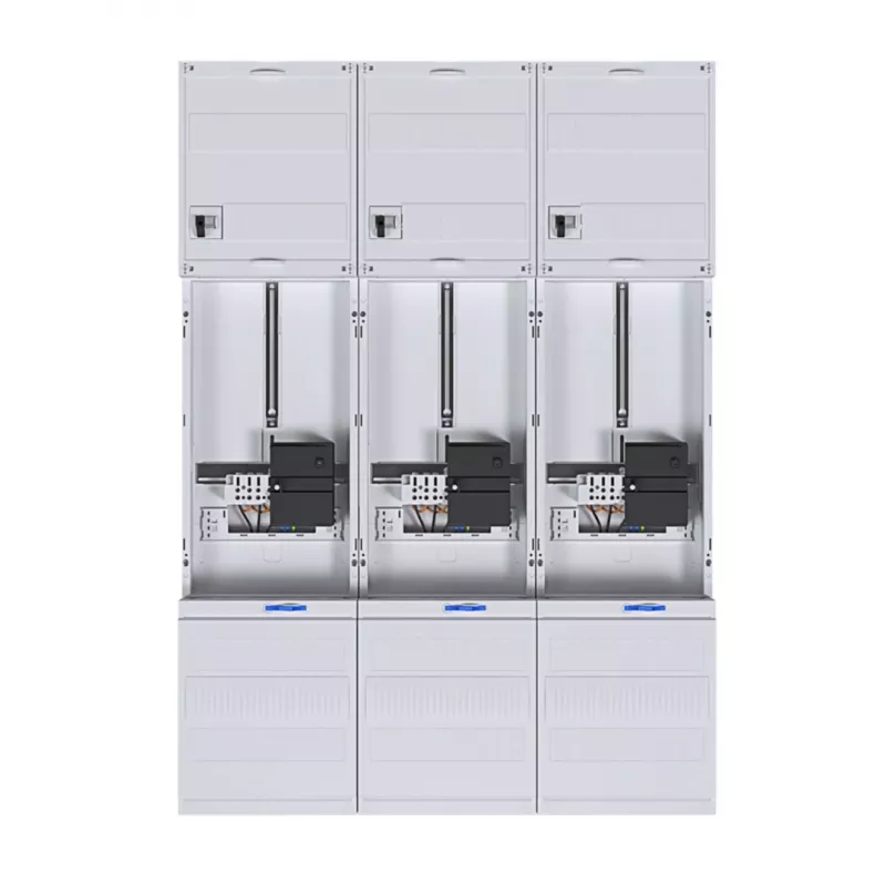 HAGER Komplett-Zählerschrank 3-Punkt Universal Hessen 1050mm 3-Feld ZL34C4N