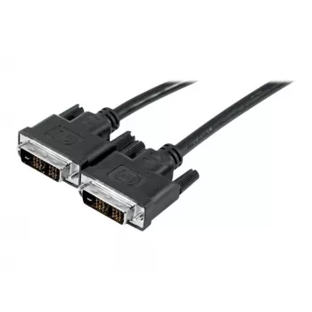 EXERTIS CONNECT DVI-D Single Link Monitorkabel, Stecker zu Stecker, 18+1 Pin, 1,0 m, Schwarz 127471