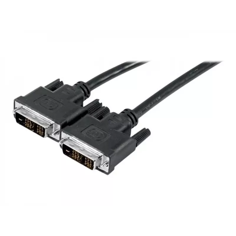 EXERTIS CONNECT DVI-D Single Link Monitorkabel, Stecker zu Stecker, 18+1 Pin, 1,0 m, Schwarz 127471