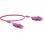 EXERTIS CONNECT Uniboot LWL-Patchkabel, OM4 50/125 µm, LC Duplex auf LC Duplex, UPC, Erika Violett, 10 m 392956