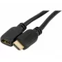 EXERTIS CONNECT High Speed HDMI-Verlängerungskabel, vergoldet, HDMI Typ A Stecker auf Buchse, 1,0 m 128395