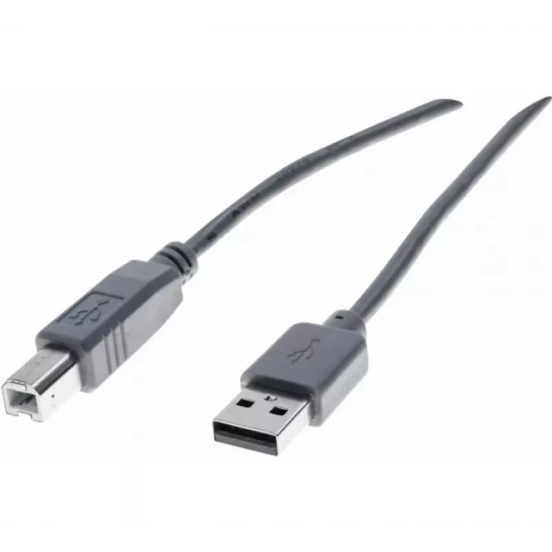 Exertis Connect 532408 USB 2.0 Kabel, USB-A auf USB-B, 1,8 m, Grau