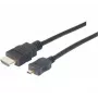 EXERTIS CONNECT Micro HDMI Kabel High Speed mit Ethernet, vergoldet, HDMI Typ A auf Micro HDMI Typ D, 1,0 m 128490