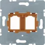 HAGER WDF4716P Trägerplatte Orange Modular Jack Montage (WDF4716P)