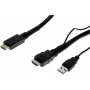 Exertis Connect High Speed HDMI-Kabel mit Ethernet, 4K 60Hz, aktive Verstärkung, 10m, Schwarz 128944