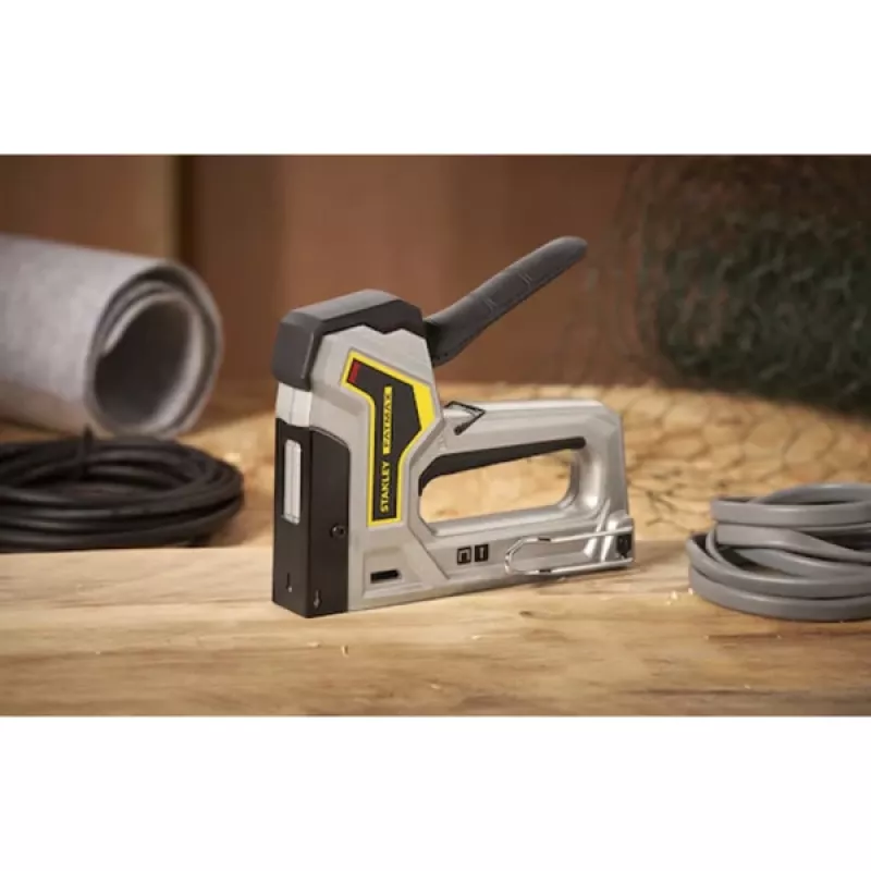 STANLEY 6-TR35 Leichtbau-Tacker für Typ-A-Klammern 6-10 mm, Gelb/Schwarz