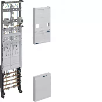 HAGER ZH3EF12T Komplettes Zählerfeld BKE-I 2 Zählerplätze 10mm² Trennfunktion