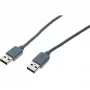 EXERTIS CONNECT USB 2.0 Kabel, USB-A Stecker zu USB-A Stecker, Grau, 2,0 m 532503
