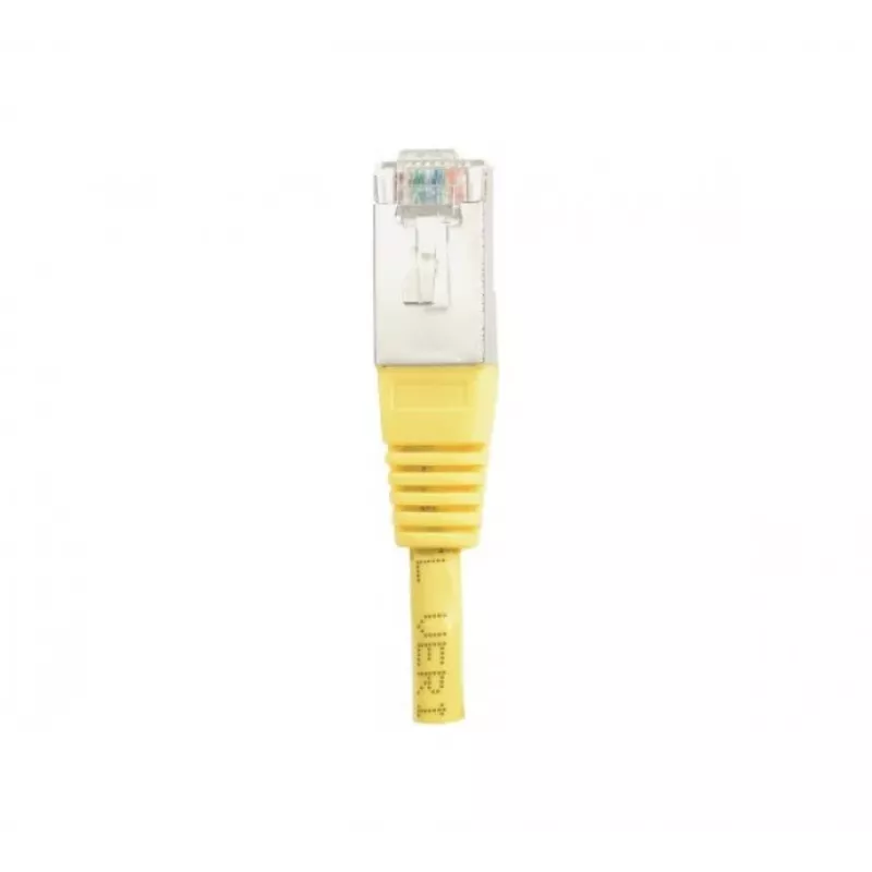 EXERTIS CONNECT Cat.6 F/UTP Patchkabel, 1 m, Gelb, Slim Snagless Boot 842101