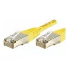 EXERTIS CONNECT Cat.6 F/UTP Patchkabel, 1 m, Gelb, Slim Snagless Boot 842101