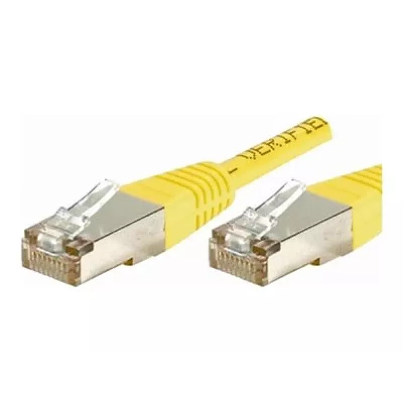 EXERTIS CONNECT Cat.6 F/UTP Patchkabel, 1 m, Gelb, Slim Snagless Boot 842101