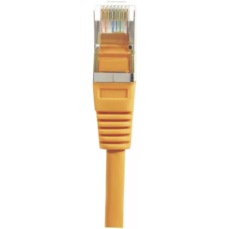 EXERTIS CONNECT Cat6 F/UTP Patchkabel, Orange, 3,0 m, Slim Snagless Boot 234130