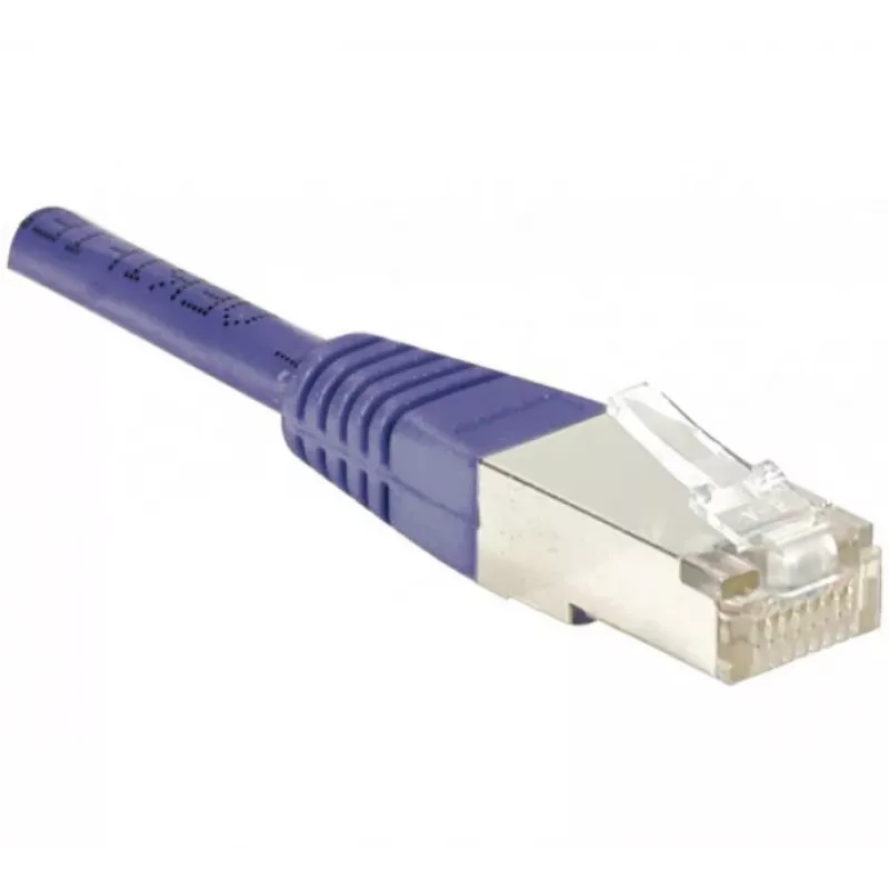 EXERTIS CONNECT Cat6 F/UTP Patchkabel, RJ45, Violett, 0,5 m 234160
