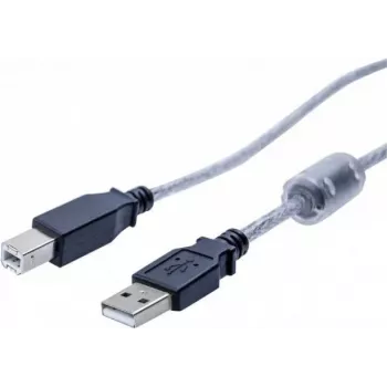 EXERTIS CONNECT USB 2.0 Kabel, USB-A Stecker auf USB-B Stecker, 2,0 m, Schwarz 532535