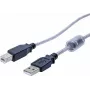 EXERTIS CONNECT USB 2.0 Kabel, USB-A Stecker auf USB-B Stecker, 2,0 m, Schwarz 532535