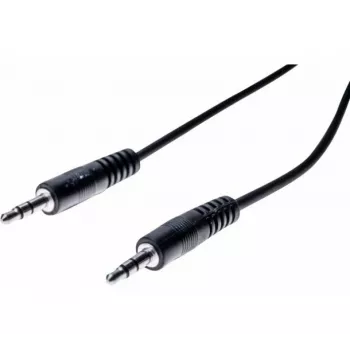 EXERTIS CONNECT 5m 3,5mm Stereo-Audiokabel Stecker auf Stecker, Schwarz 108567